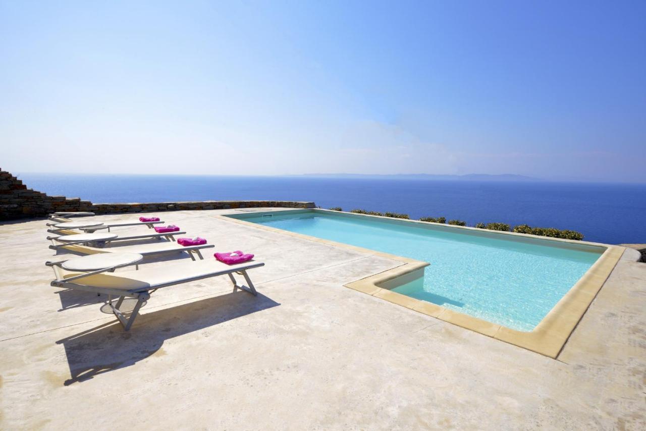 Spectacular Sunset View Villa At Melissaki Ioulis Luaran gambar