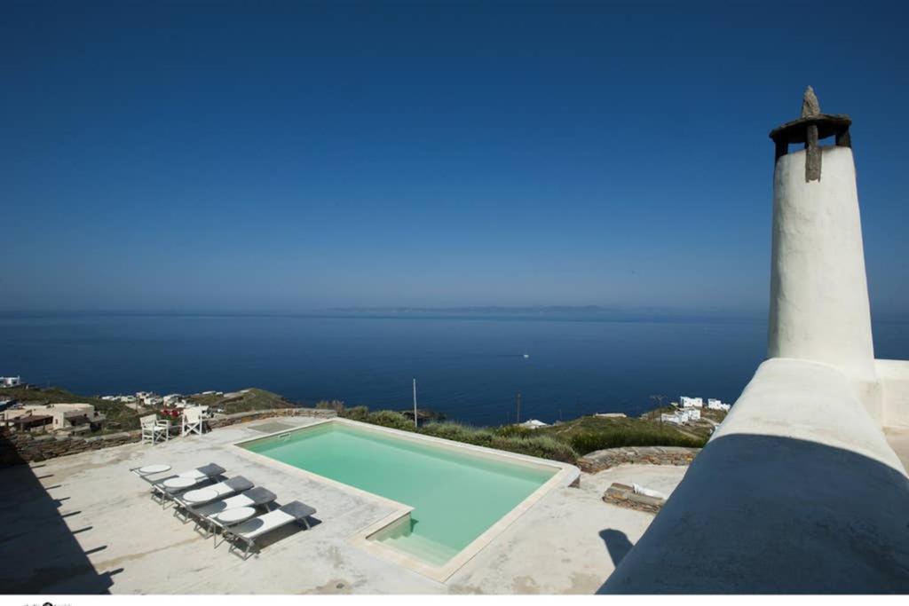 Spectacular Sunset View Villa At Melissaki Ioulis Luaran gambar