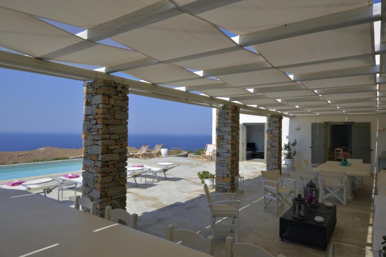 Spectacular Sunset View Villa At Melissaki Ioulis Luaran gambar