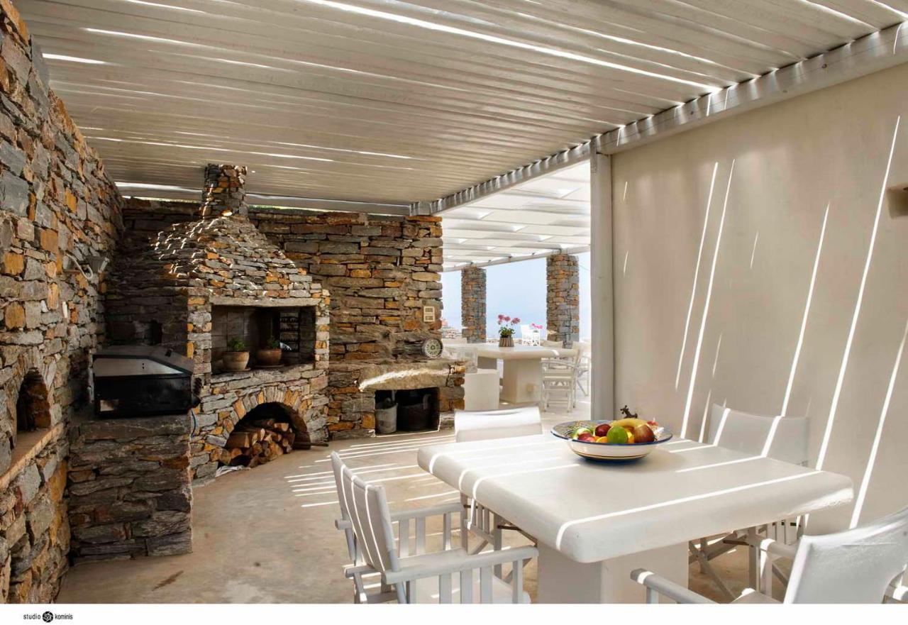 Spectacular Sunset View Villa At Melissaki Ioulis Luaran gambar